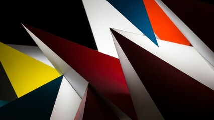 Abstract geometric triangles