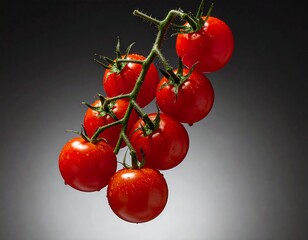 Fresh Cherry Tomatoes on the Vine - A Vibrant Culinary Delight.