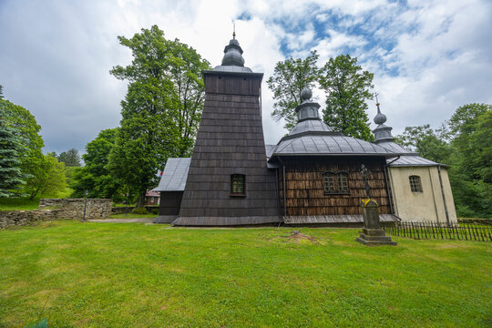 Wooden Greek Catholic church Chyrowa, Podkarpackie Voivodeship, Poland