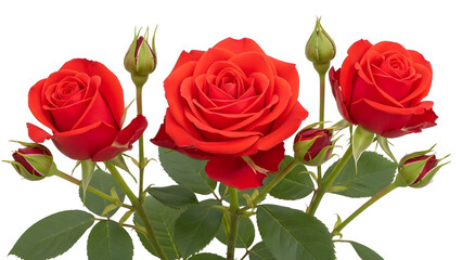 Naklejka premium Valentine's day roses bouquet red roses for love and romance