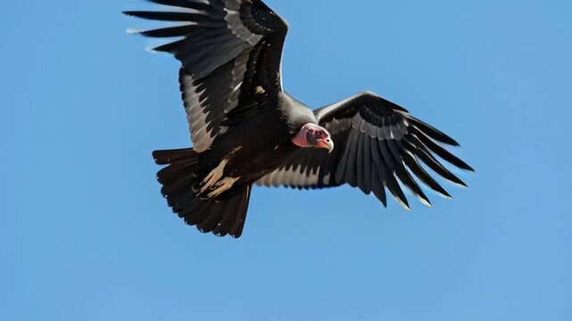 vulture in flight