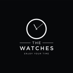 Abstract logo design for premium and luxury vintage watches. Logo for business, watch shop and brand.