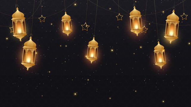 Latern Background for Ramadhan Mubarak, Adha, Fitr