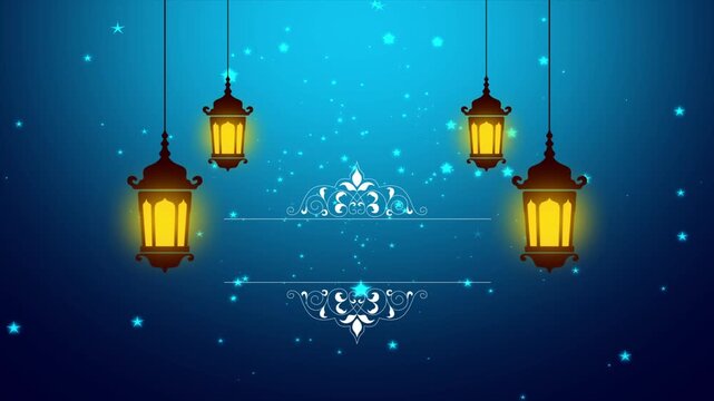 Latern Background for Ramadhan Mubarak, Adha, Fitr