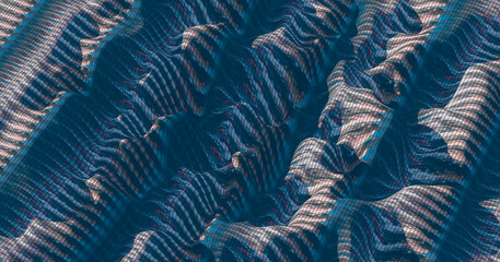 abstract digital valley background