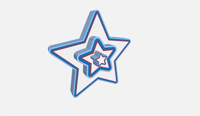 Obraz premium 3d star icon