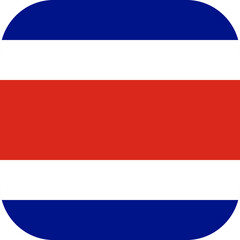 Costa Rica Flag Rounded Square Icon