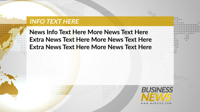 Broadcast Business Info Screen