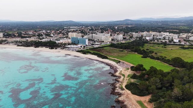 Sa Coma beach in Mallorca, Spain