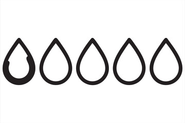 Teardrop Liquid Symbol for Clean Water Branding, Environmental Campaigns
