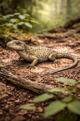 Early Tetrapod on the Forest Floor
