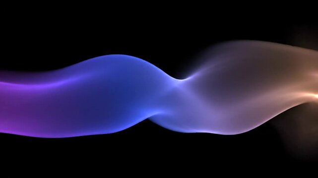 Colorful Smoke Tendrils Dancing in Air.
