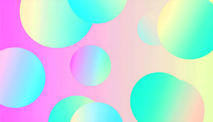 3D liquid blob pattern in soft candy colors.