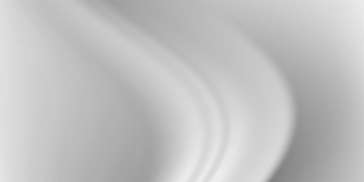 Abstract White , Gray Background with Clean Smooth Soft Wave , Vector Illustration
