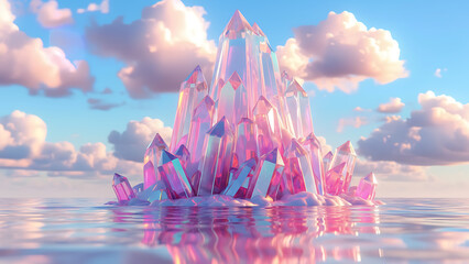 Shimmering Crystal Island