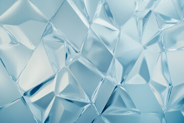 abstract blue crystal polygonal texture for web design and branding
