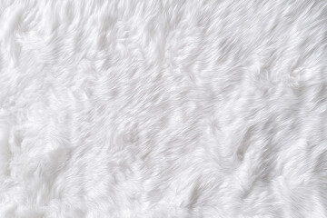 Obraz premium Luxury White Faux Fur Texture Background