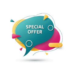 Special Offer Abstract Graphic Design Element.