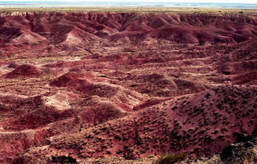 Barren Hostile Landscape Painted Desert Northern Arizona