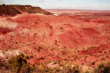 Barren Hostile Landscape Painted Desert Northern Arizona