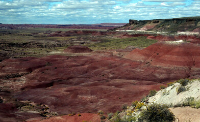 Barren Hostile Landscape Painted Desert Northern Arizona