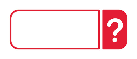 Red border rectangle with question mark icon.