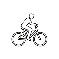 Fototapeta premium Man riding bicycle illustration