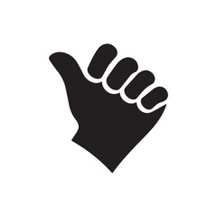 Obraz premium Fist okay icon, vector illustration flat design style isolated on white.