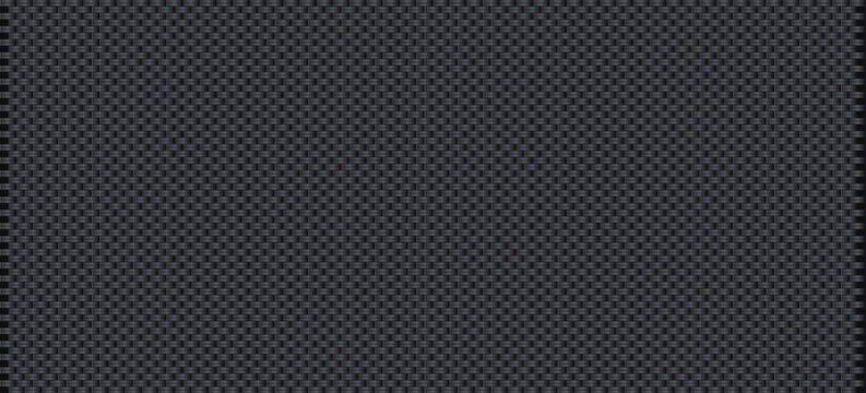 Symmetrical Carbon Fiber Texture Background with Opaque Metallic Performance Weave