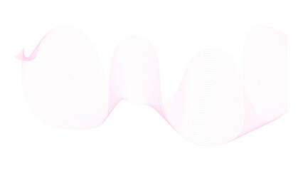 Fototapeta premium Abstract wave element for design twisted curve lines with blend effect