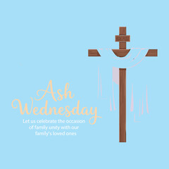 ASH Wednesday february 17th typography vector t-shirt design print