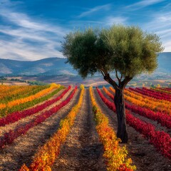 autumn landscape with trees