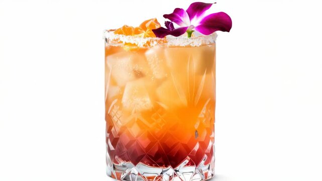 Refreshing tropical cocktail with a fruity twist. Serve over ice in a salted glass for a taste of the islands.