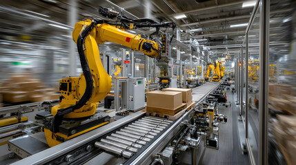 Robots enhancing production speed and consistency