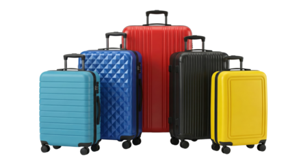 Colorful Luggage Collection: Travel Bags for Vacation and Business Trips