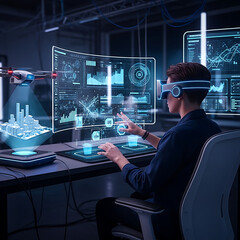 people using technology