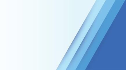 Obraz premium Modern abstract background with blue gradient diagonal stripes and geometric shapes for business presentations