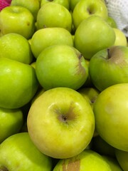 Ripe green apple background