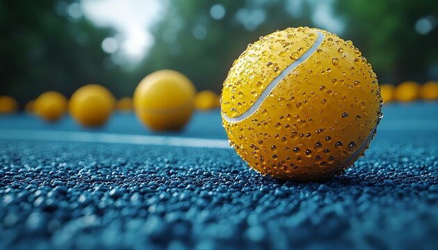 Ultra-Realistic 3D Macro of Pickleball in Non-Euclidean Folding Space