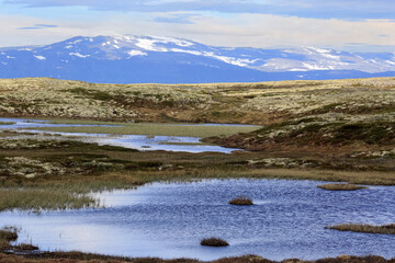 Mountains massif in Innerdalen (Innset), Norway