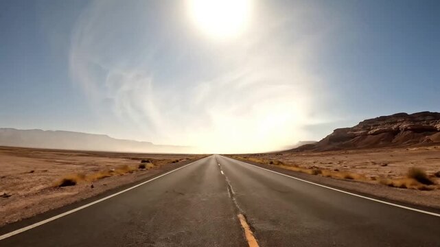 Atmospheric Phenomena Highlighting natural optical effects such as heat haze, mirages, and atmospheric distortion caused by temperature differences, perfect