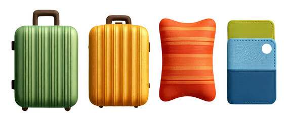 Colorful Travel Accessories for Holiday Preparation and Adventure Planning