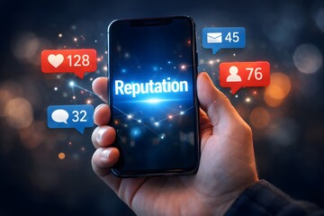 Digital Reputation Management Concept for Online Brand Identity and Trust