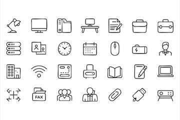 Business Planning and Scheduling Icons for Productivity Applications