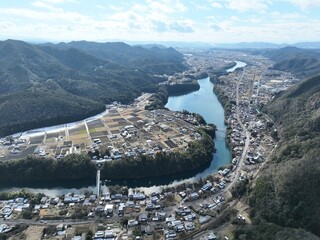 岐阜のグランドキャニオン 川辺町 ドローン空撮