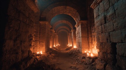 Fototapeta premium cave with lighting