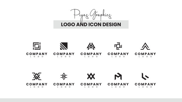 Angular Tech Logo Symbol Collection