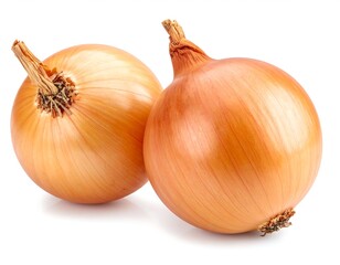 Whole Onion Isolated on White for Food and Grocery Use
