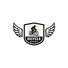 Cycling race Vector logo design