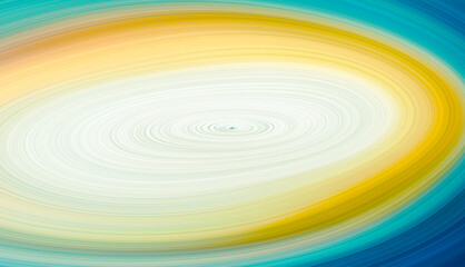 Illustration Radial Product Display Shelf  Blue Yellow White Lines Background.